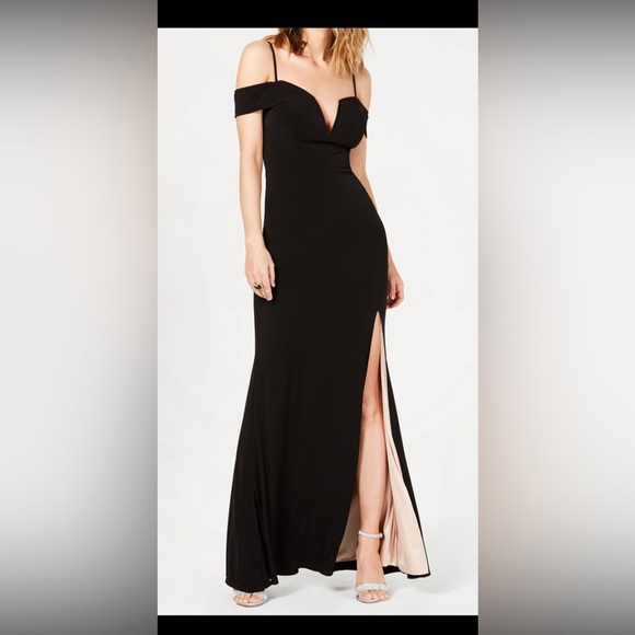 City Studios dress juniors size 11, BLACK, long dress - Picture 5 of 7